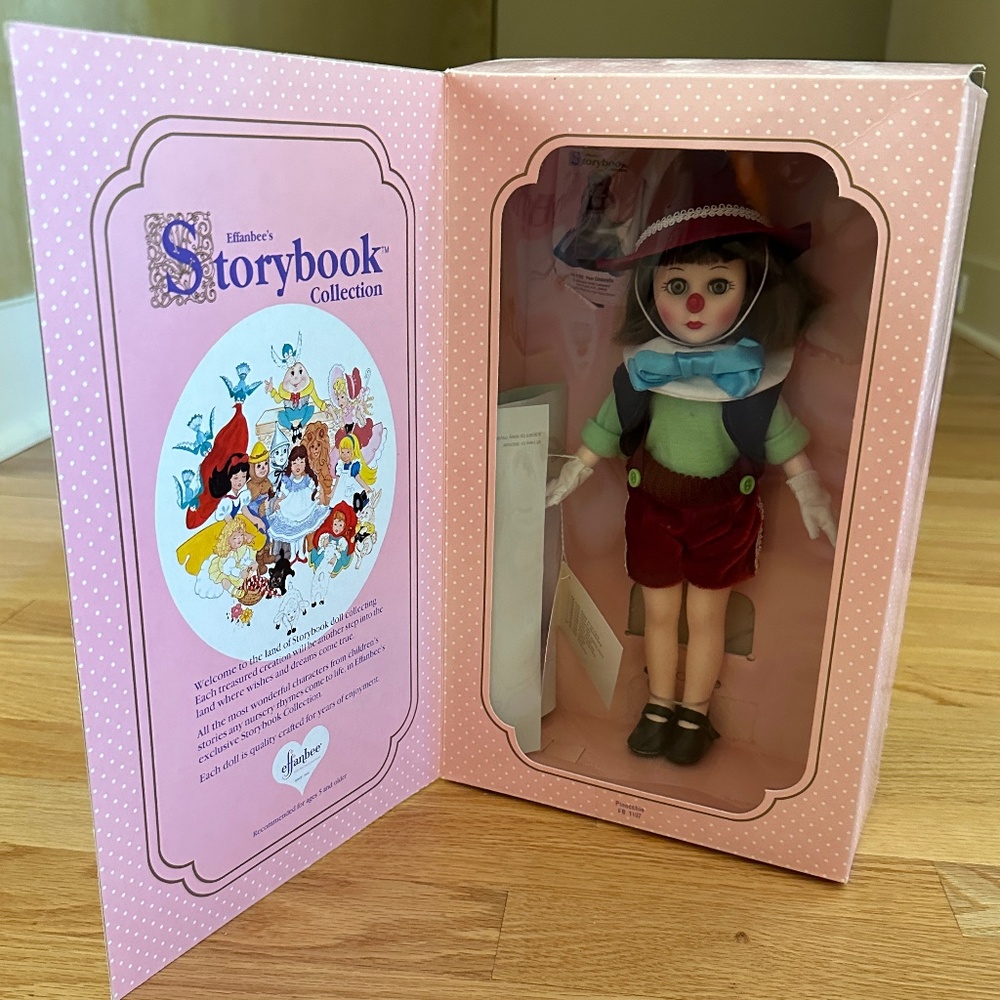 NIB Pinocchio Effanbee's Storybook Collection Doll Vintage 1988